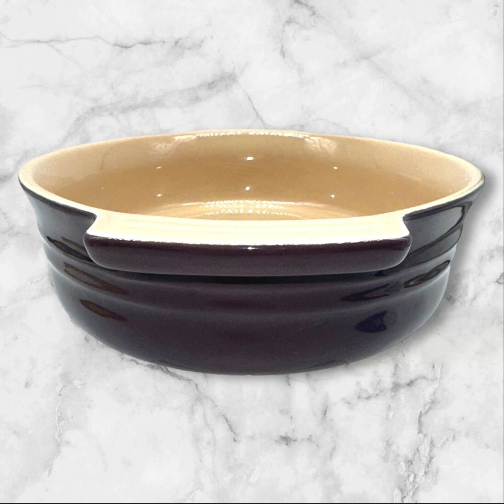 Le Creuset RARE Oval Baker Gratin Dish 10 28 Casserole Stoneware CASSIS Retired - Picture 5 of 13
